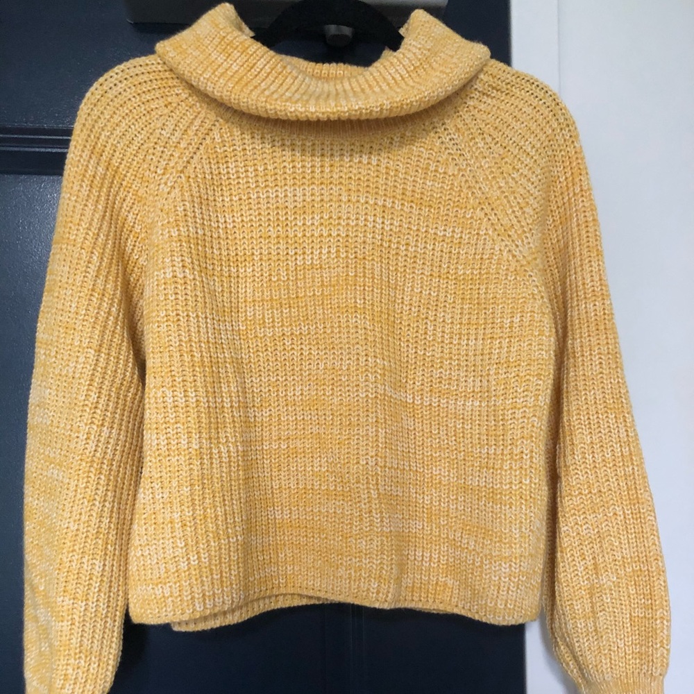 Yellow Turtleneck Sweater
